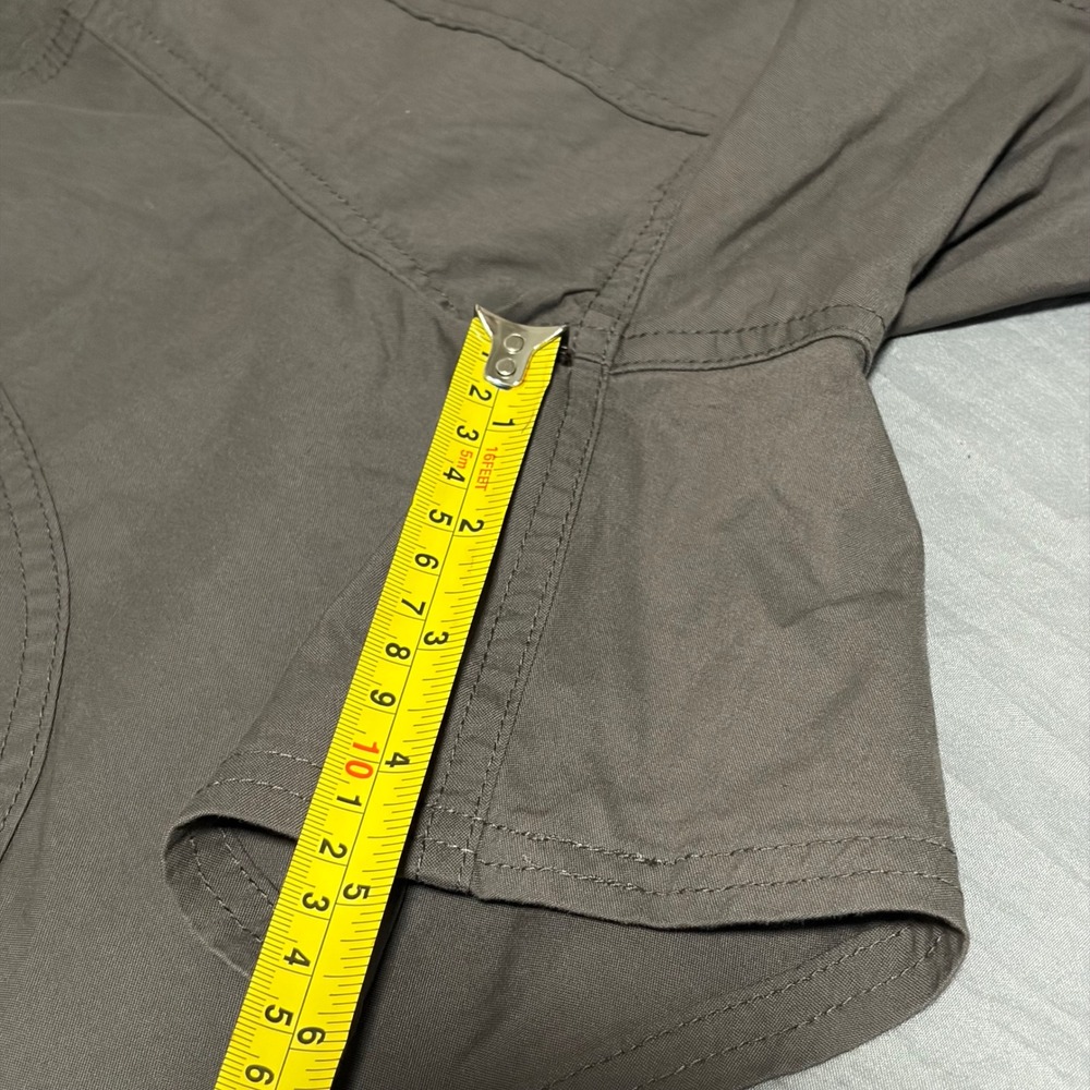 Prana Shorts Womens Large Brown Organic Cotton Stretch Hiking Cargo Outdoor - Picture 4 of 8